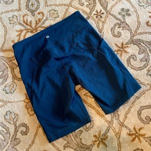 Lululemon Dark Green Biker Shorts Size 6